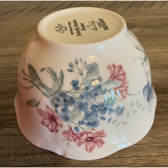 Vintage Lenox Butterfly Meadows Bouquet Bowl by LouiseLe Luyes - Picture 3 of 6